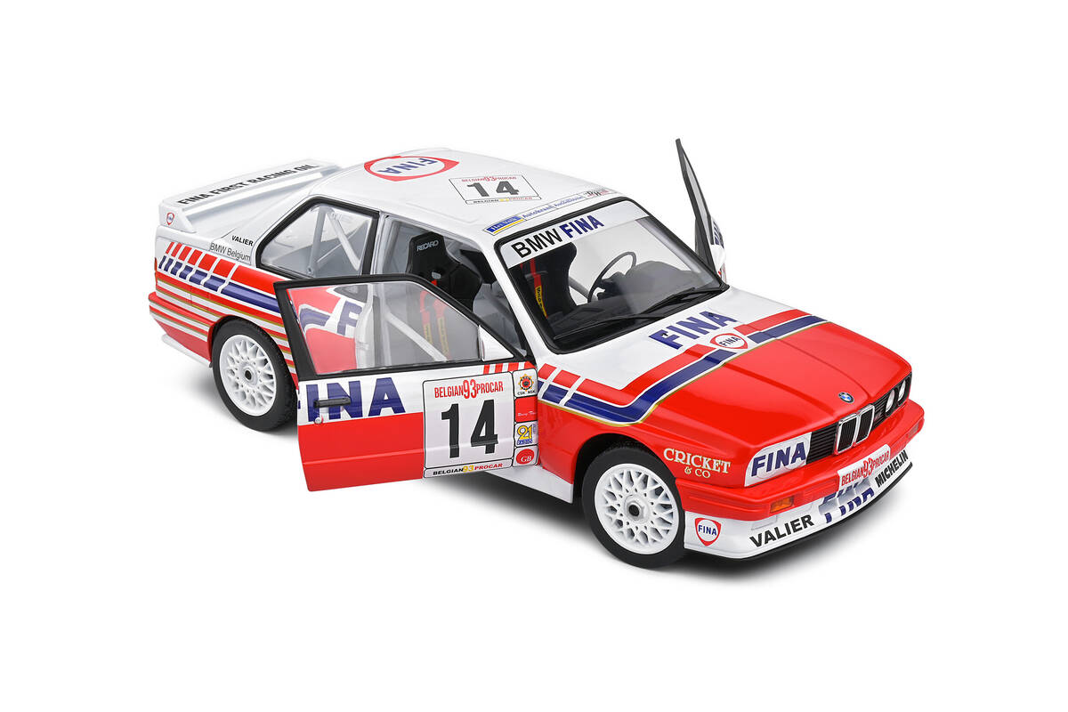 Solido 1/18 Bmw E30 M3 White #14 Duez Belgium Procar 1993 S1801523