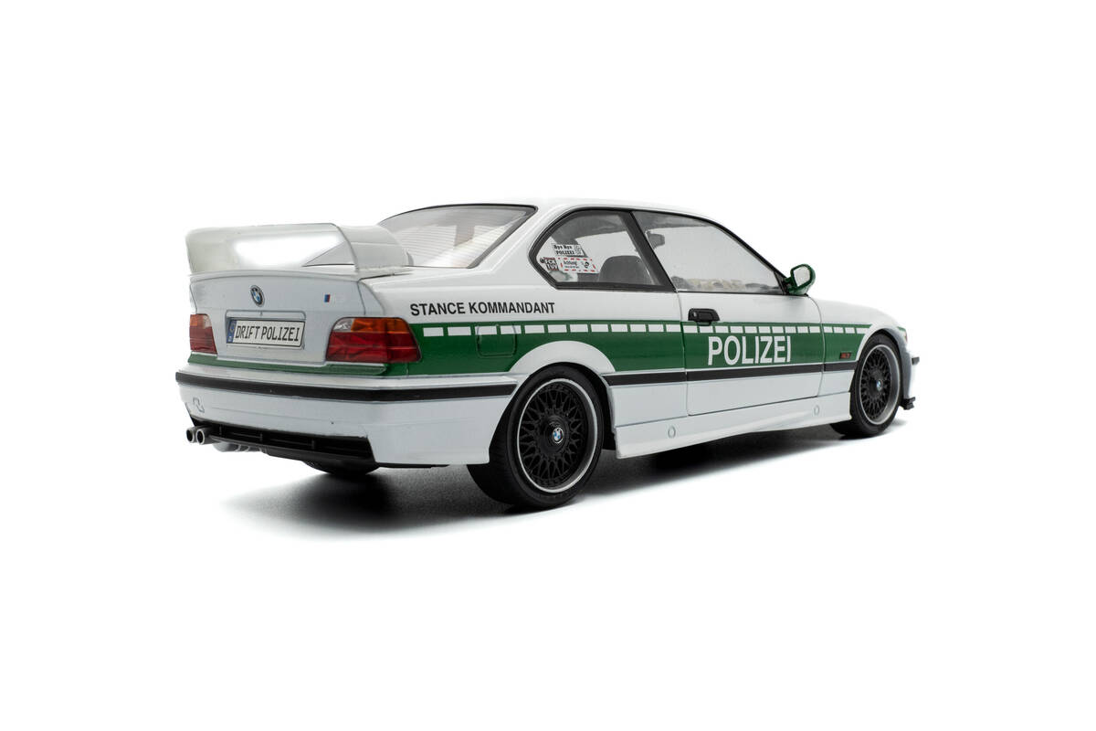 Solido 1/18 Bmw E36 M3 Coupe Solido Works Drift Polizei White 1991 S1803915