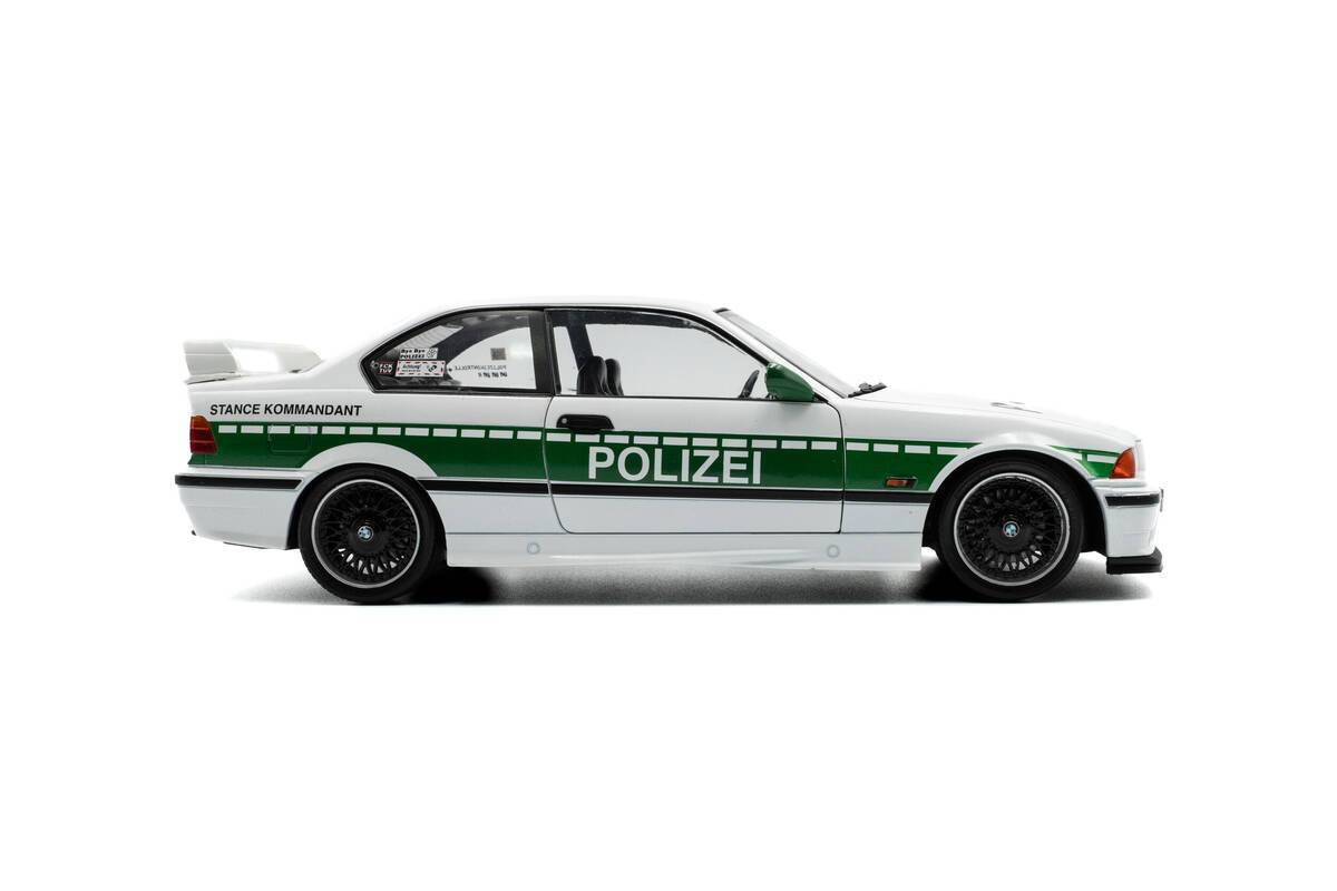 Solido 1/18 Bmw E36 M3 Coupe Solido Works Drift Polizei White 1991 S1803915