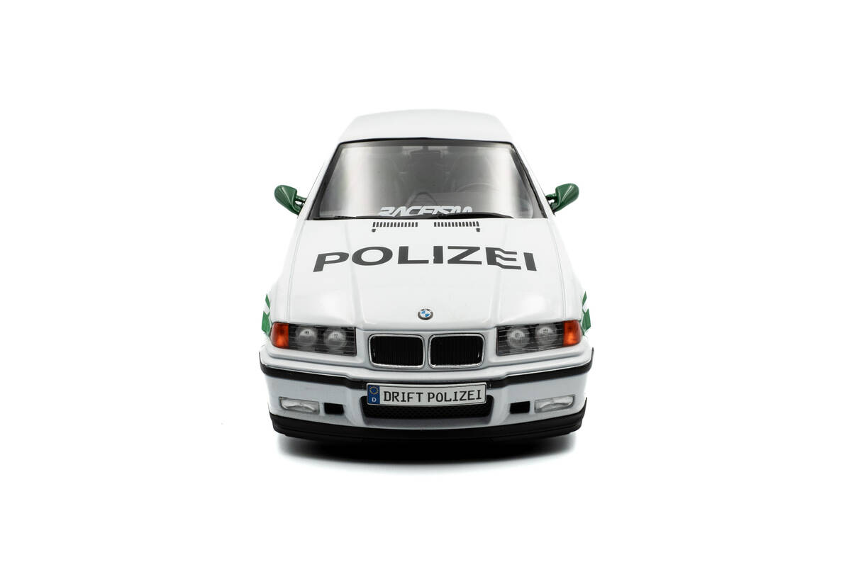 Solido 1/18 Bmw E36 M3 Coupe Solido Works Drift Polizei White 1991 S1803915