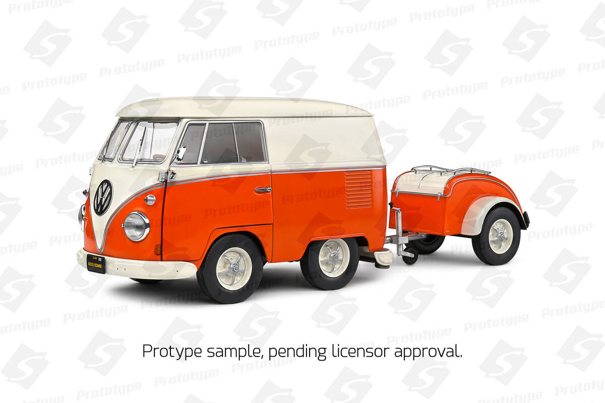 Solido 1/18 Cool Combi Orange & White 1950 S1810902