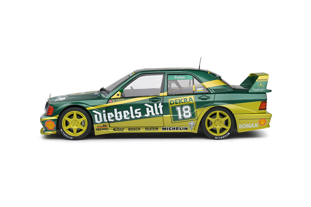 Solido 1/18 Mercedes-Benz 190 (W201) EVO II Green #18 K.Thim DTM 1992 S1801009 - Thumbnail