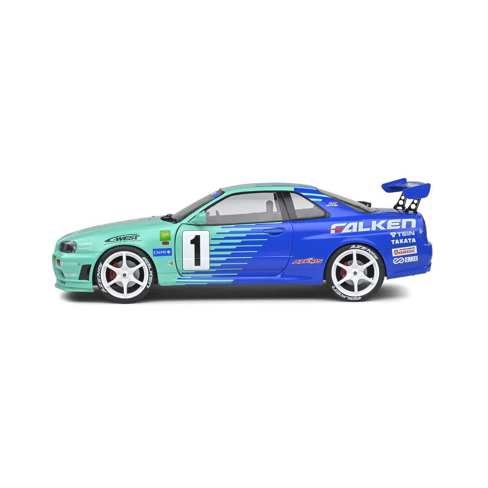 Solido 1/18 Nissan Skyline (R34) GT-R Green #1 H.Takeuhi/Y.Tachikawa JGTC 2 S1804304