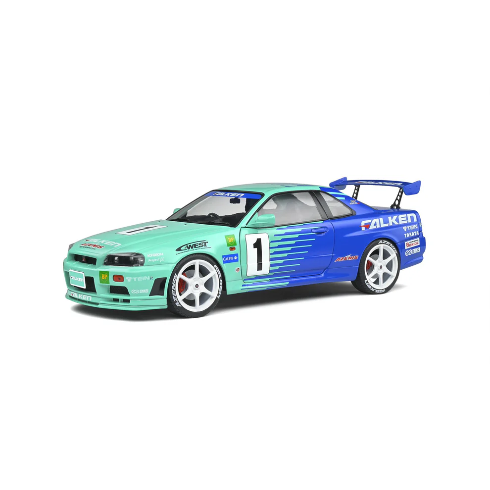 Solido 1/18 Nissan Skyline (R34) GT-R Green #1 H.Takeuhi/Y.Tachikawa JGTC 2 S1804304