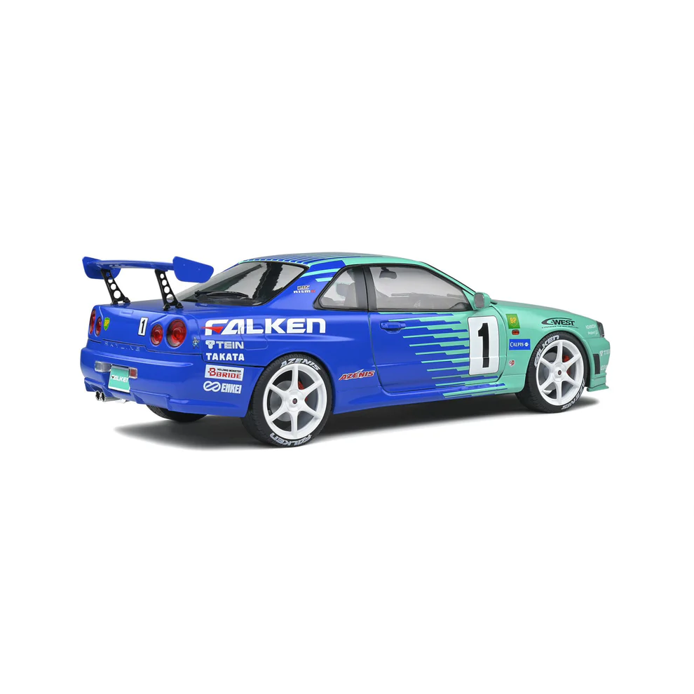 Solido 1/18 Nissan Skyline (R34) GT-R Green #1 H.Takeuhi/Y.Tachikawa JGTC 2 S1804304