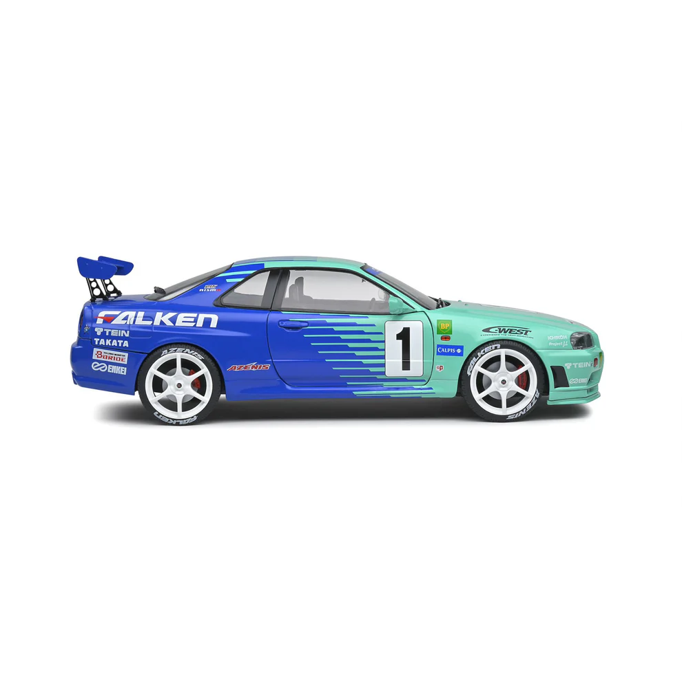 Solido 1/18 Nissan Skyline (R34) GT-R Green #1 H.Takeuhi/Y.Tachikawa JGTC 2 S1804304