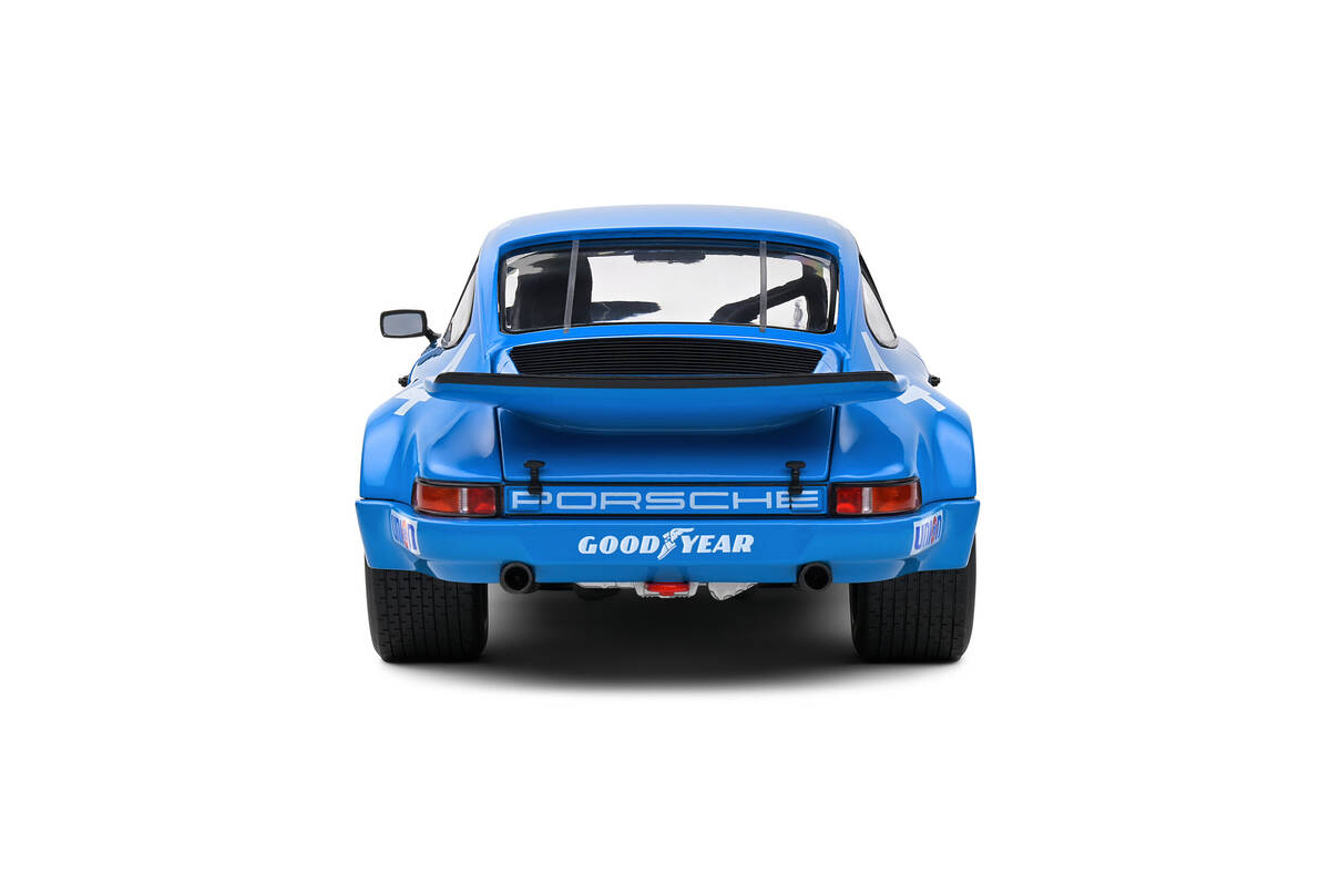 Solido 1/18 Porsche 911 Iroc Blue #4 Follmer Iroc Riverside 1974 S1810702