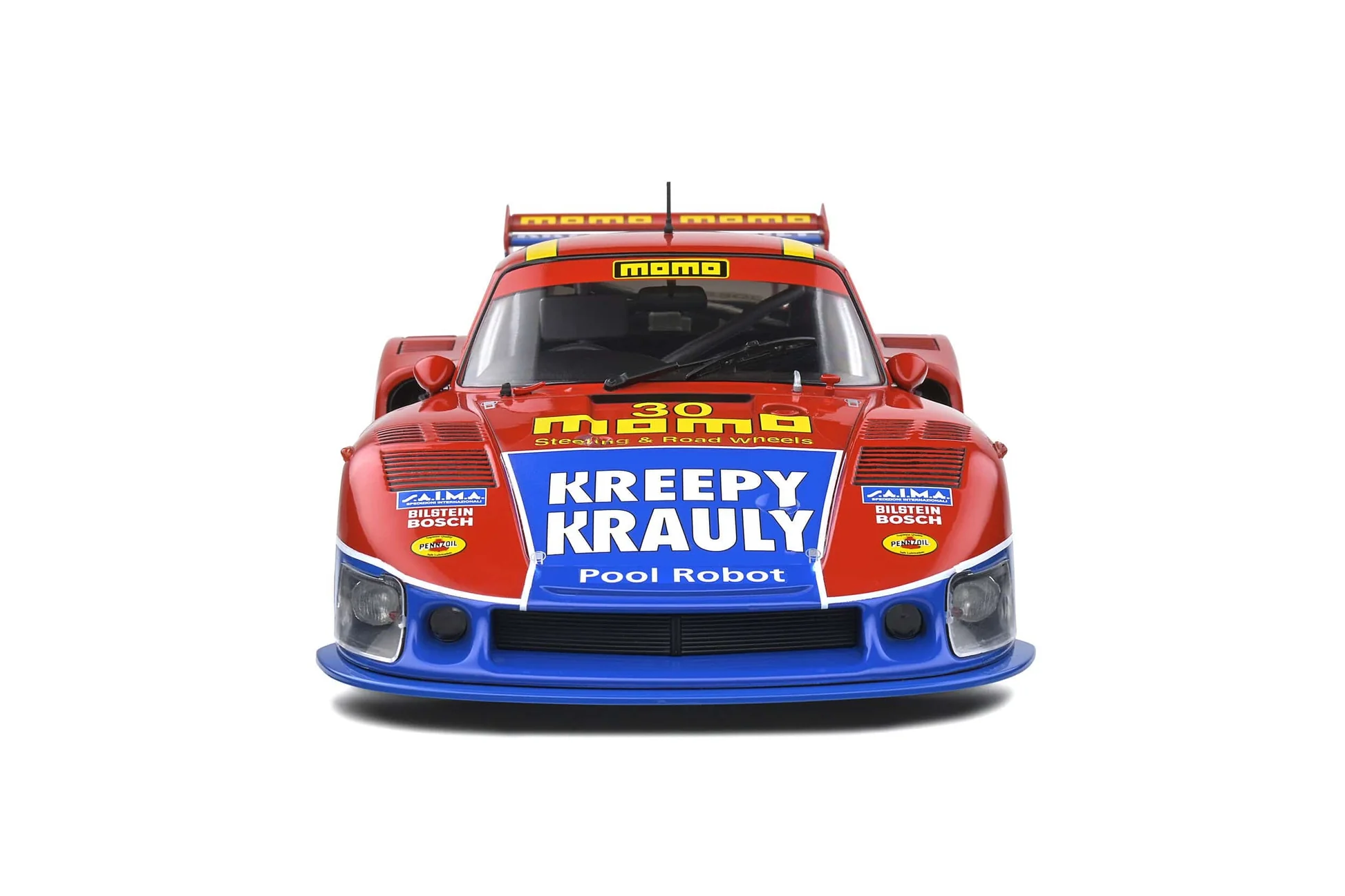 Solido 1/18 Porsche 935 Mobydıck Red #30 G.Moretti/S.Van Der Marwe 6H MID OH S1805404