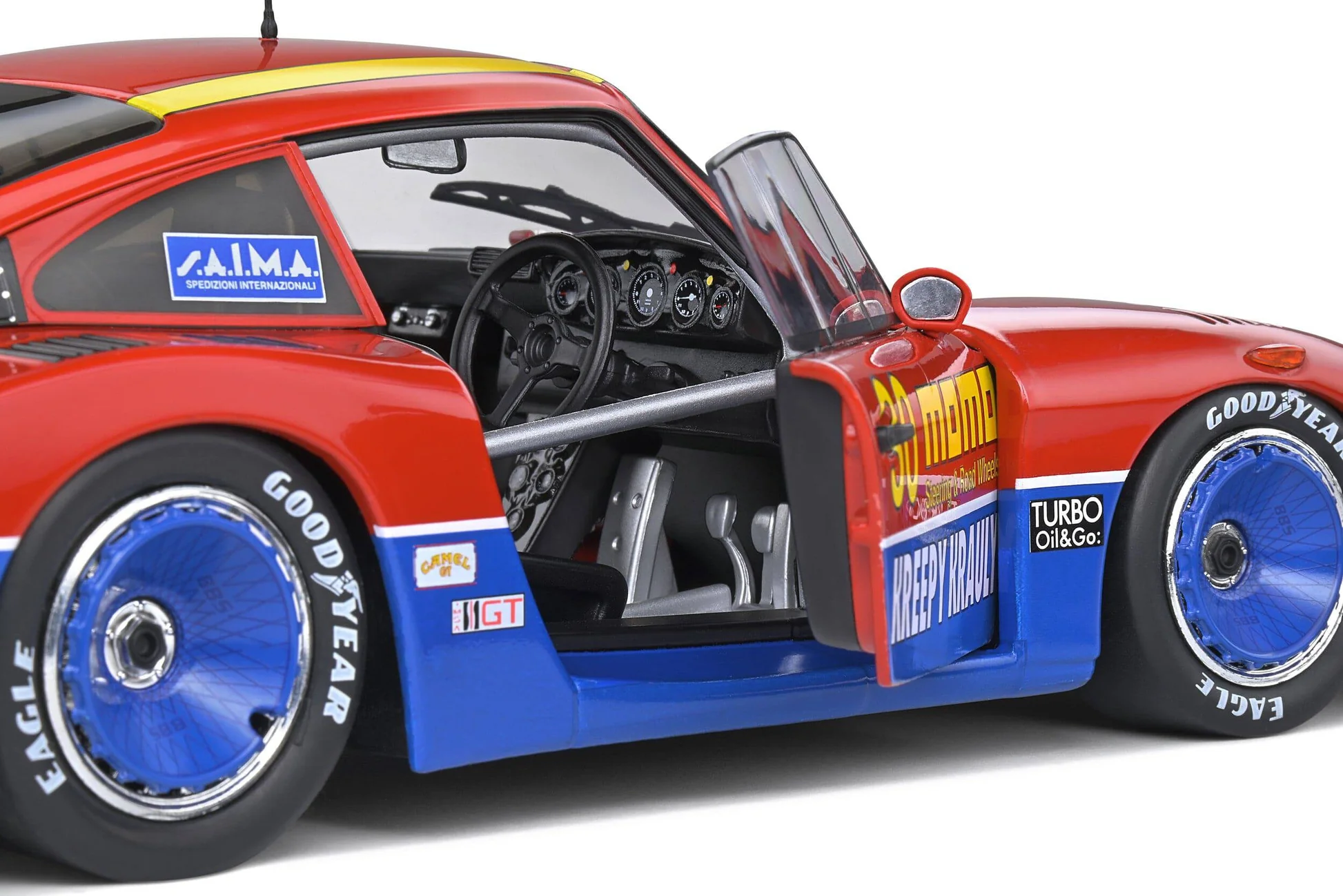 Solido 1/18 Porsche 935 Mobydıck Red #30 G.Moretti/S.Van Der Marwe 6H MID OH S1805404