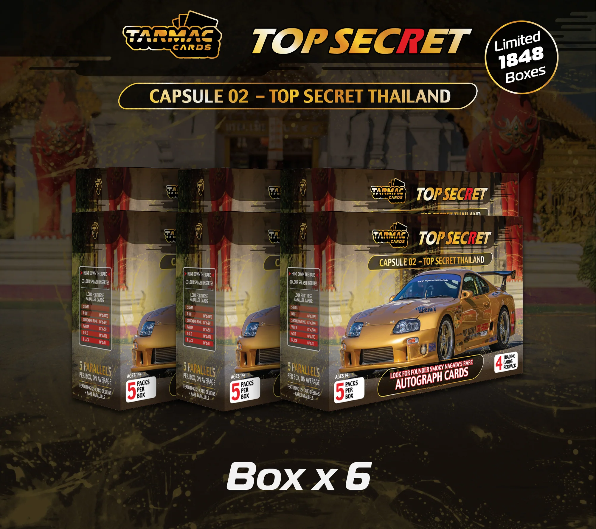 Tarmac Works - Tarmac Cards - Top Secret Capsule 02 - Top Secret Thailand (Inner Case) TC-TSE-02