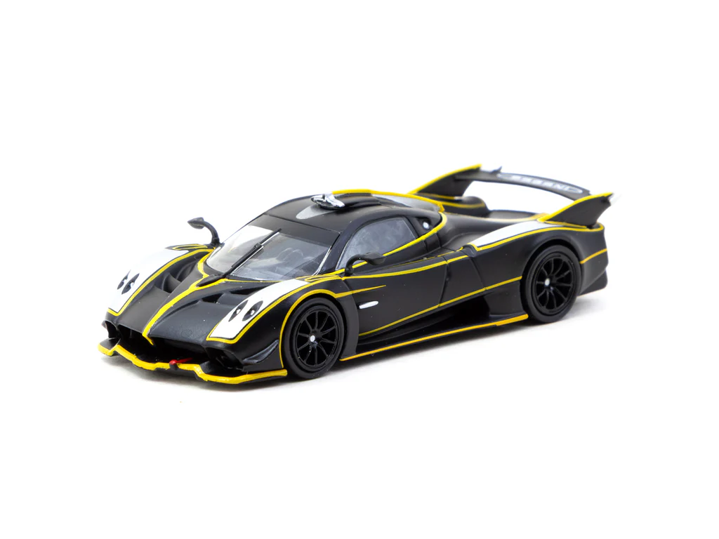 Tarmac Works - Tarmac Works 1/64 Pagani Huayra R Matt Black / Silver - GLOBAL64 T64G-TL035-MBS Tarmac Works - Tarmac Works 1/64 Pagani Huayra R Matt Black / Silver - GLOBAL64 T64G-TL035-MBS