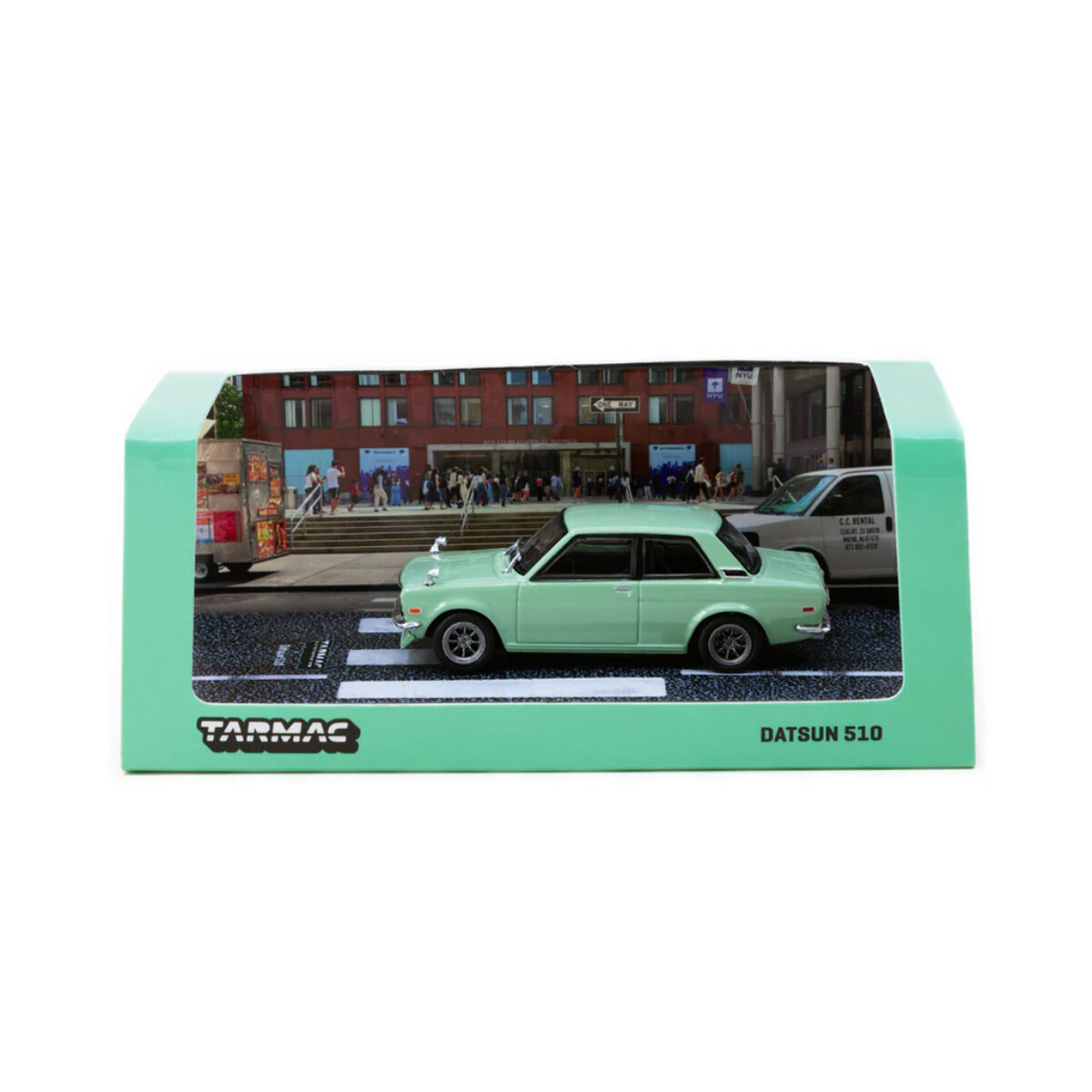 Tarmac Works - Tarmac Works 1/64 Datsun 510 Light Green - ROAD64 T64R-052-GR Tarmac Works - Tarmac Works 1/64 Datsun 510 Light Green - ROAD64 T64R-052-GR