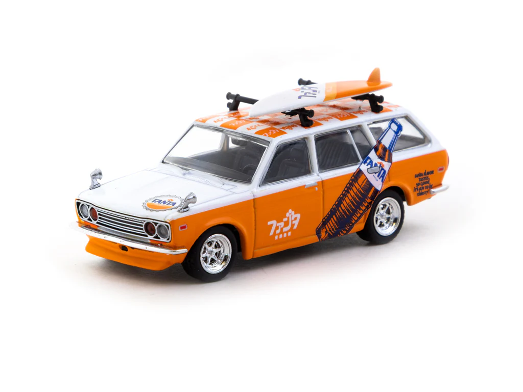 Tarmac Works - Tarmac Works 1/64 Datsun Bluebird 510 Wagon FANTA - GLOBAL64 T64G-026-FA Tarmac Works - Tarmac Works 1/64 Datsun Bluebird 510 Wagon FANTA - GLOBAL64 T64G-026-FA