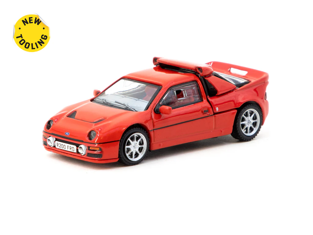 Tarmac Works - Tarmac Works 1/64 Ford RS200 Red - HOBBY64+ T64PR-001-RE