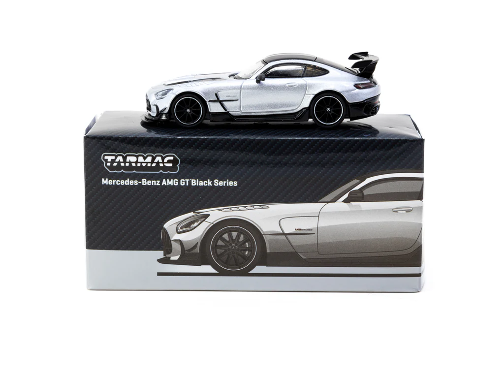 Tarmac Works - Tarmac Works 1/64 Mercedes-Benz AMG GT Black Series Silver Metallic - GLOBAL64 T64G-042-SL Tarmac Works - Tarmac Works 1/64 Mercedes-Benz AMG GT Black Series Silver Metallic - GLOBAL64 T64G-042-SL