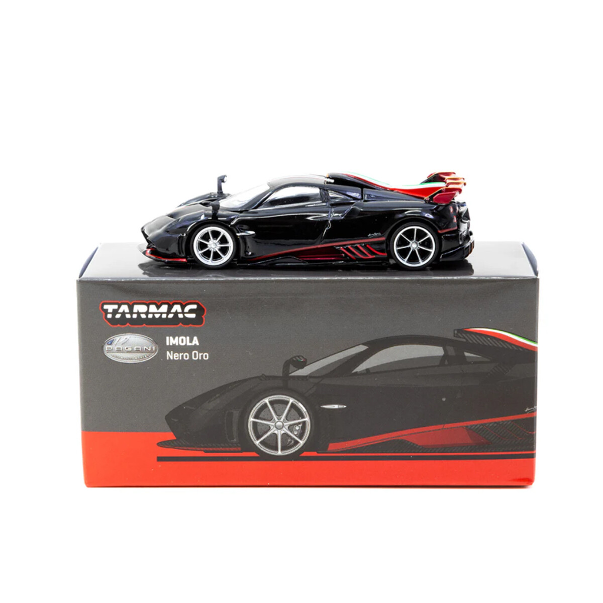 Tarmac Works - Tarmac Works 1/64 Pagani Imola Nero Oro - GLOBAL64 T64G-TL046-BK