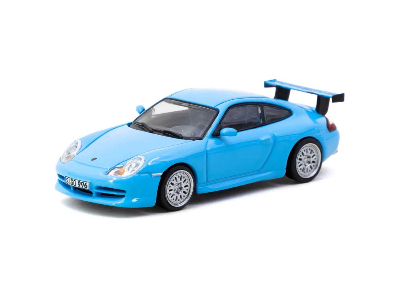 Tarmac Works - Tarmac Works 1/64 Porsche 911 GT3 (type 996) Light Blue - Tarmac Works X iXO Models GLOBAL64 T64G-069-BL