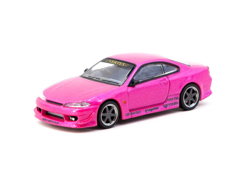 Tarmac Works - Tarmac Works 1/64 VERTEX Nissan Silvia S15 Pink Metallic - GLOBAL64 T64G-023-PI Tarmac Works - Tarmac Works 1/64 VERTEX Nissan Silvia S15 Pink Metallic - GLOBAL64 T64G-023-PI