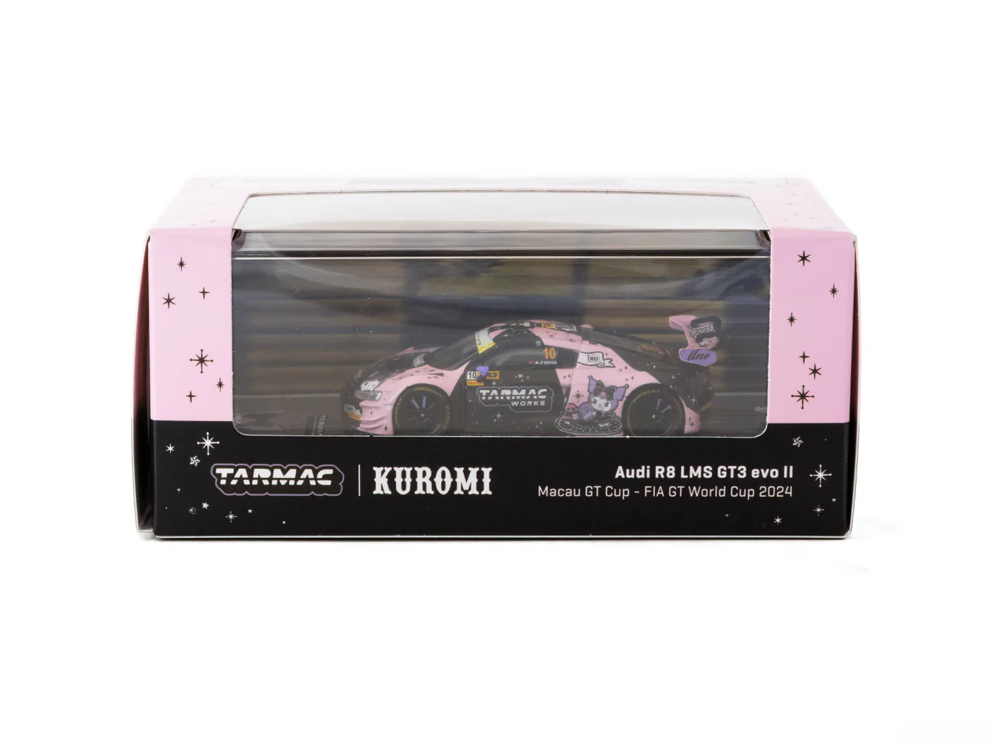 Tarmac Works 1/64 Audi R8 LMS GT3 evo II Macau GT Cup - FIA GT World Cup 2024 #10 with Tarmac Cards Combo Set - HOBBY64 T64-043-24MGP10 - Thumbnail