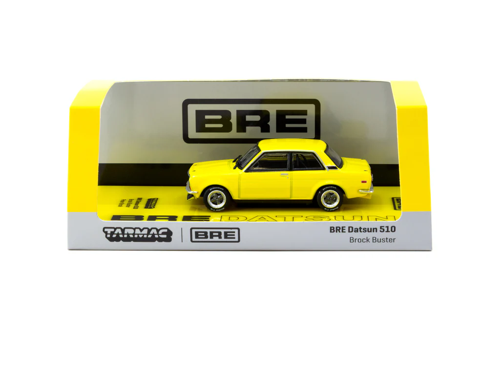 Tarmac Works 1/64 BRE Datsun 510 Brock Buster Peter Brock – USA Special Edition - ROAD64 T64R-052-BB - Thumbnail