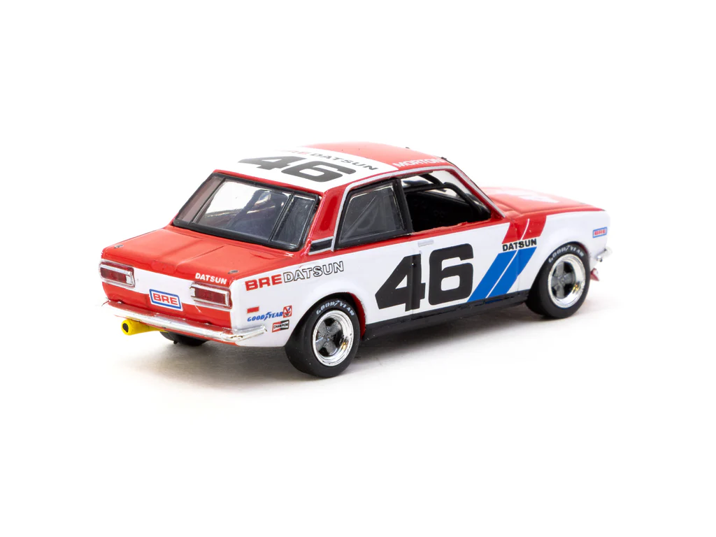 Tarmac Works 1/64 BRE Datsun 510 Trans-Am 2.5 Championship 1971 #46 - USA Special Edition - HOBBY64 T64-052-71BRE46 - Thumbnail