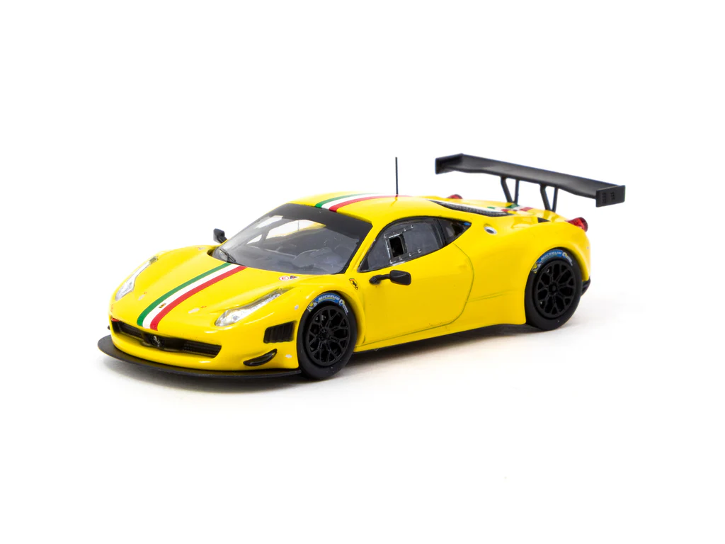 Tarmac Works 1/64 Ferrari 458 Italia GT3 Yellow - ROAD 64T64R-073-YL