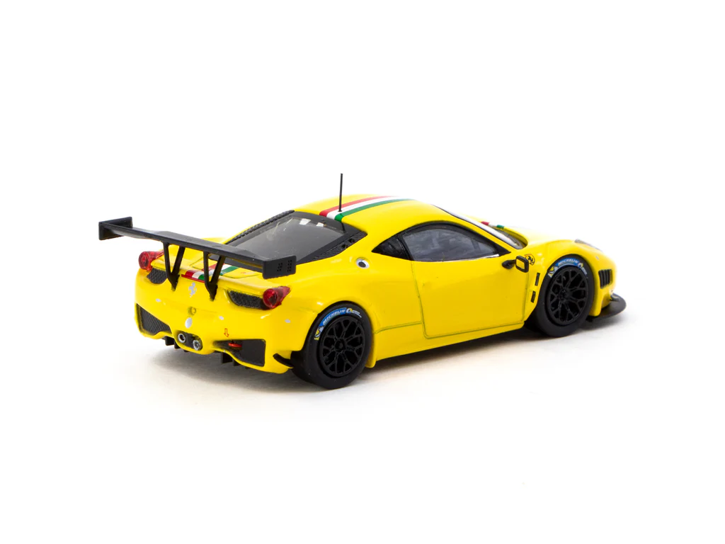 Tarmac Works 1/64 Ferrari 458 Italia GT3 Yellow - ROAD 64T64R-073-YL