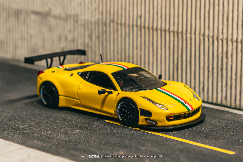 Tarmac Works 1/64 Ferrari 458 Italia GT3 Yellow - ROAD 64T64R-073-YL