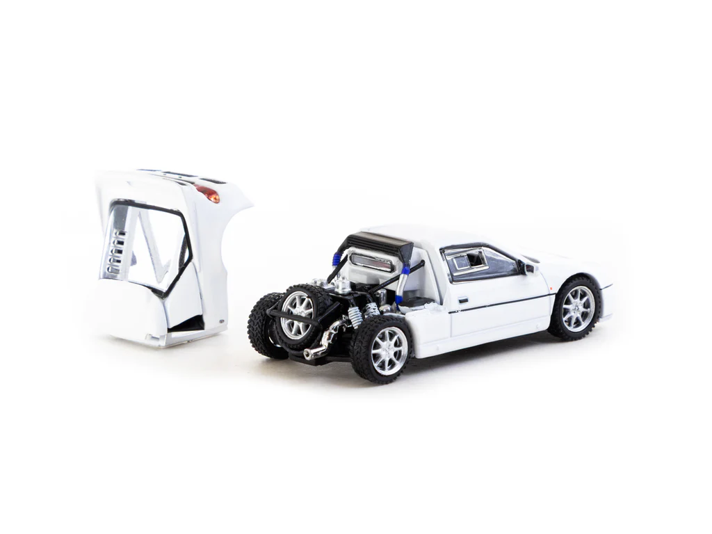 Tarmac Works 1/64 Ford RS200 White - HOBBY64+ T64P-001-WH