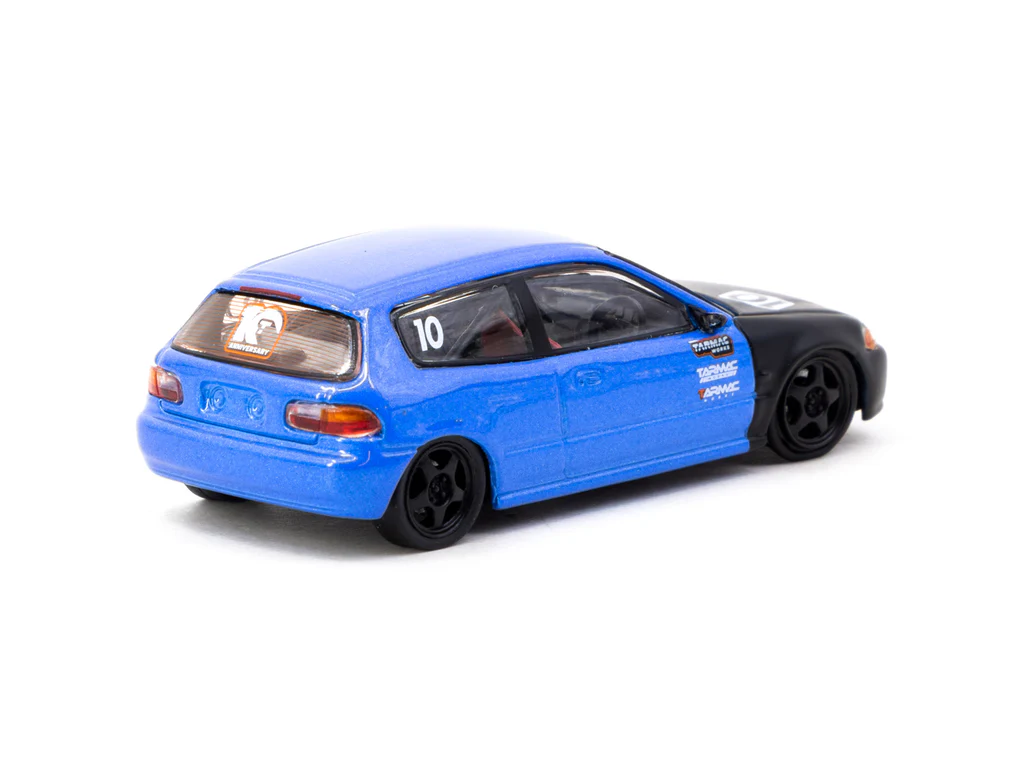 Tarmac Works 1/64 Honda Civic EG6 Tarmac Works 10th Anniversary - HOBBY64 T64-TL001-10TH - Thumbnail