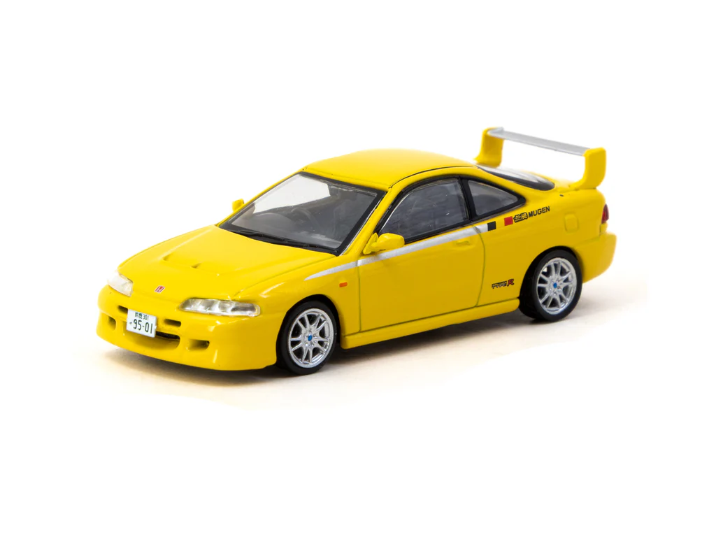 Tarmac Works 1/64 Honda Integra TYPE R DC2 MUGEN Sunlight Yellow - GLOBAL64 T64G-TL059-YL