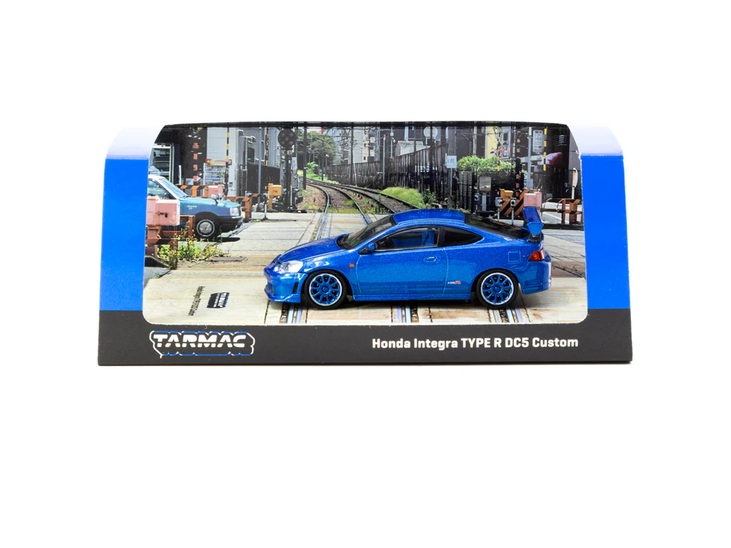 Tarmac Works 1/64 Honda Integra TYPE R DC5 Custom Blue Metallic - ROAD64 T64R-TL022-BL