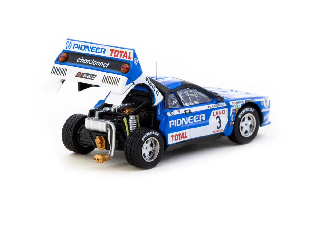 Tarmac Works 1/64 Lancia 037 Rally Ypres 24 Hours Rally 1983 #3 - HOBBY64+ T64P-TL002-83YR03 - Thumbnail