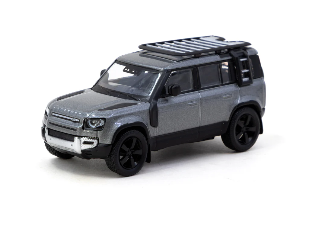 Tarmac Works 1/64 Land Rover Defender 110 Grey Metallic - GLOBAL64 T64G-020-GY