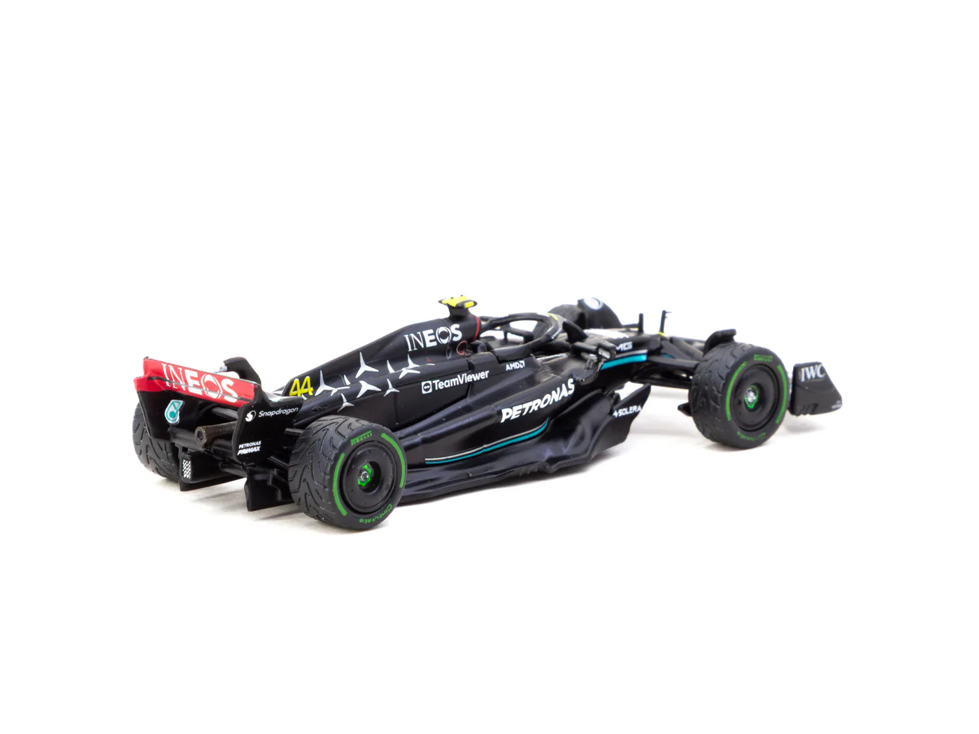 Tarmac Works 1/64 Mercedes-AMG F1 W14 E Performance Monaco Grand Prix 2023 Lewis Hamilton - Tarmac Works X iXO Models GLOBAL64 T64G-F064-LH2 - Thumbnail