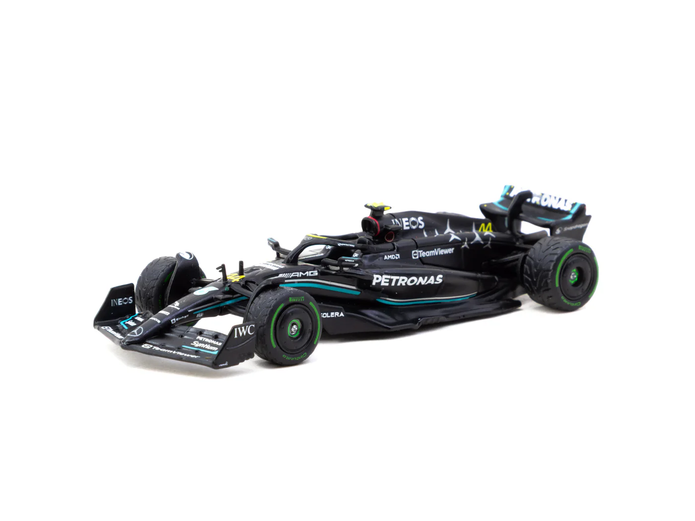 Tarmac Works 1/64 Mercedes-AMG F1 W14 E Performance Monaco Grand Prix 2023 Lewis Hamilton - Tarmac Works X iXO Models GLOBAL64 T64G-F064-LH2