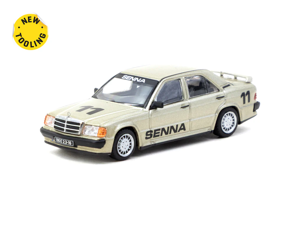 Tarmac Works 1/64 Mercedes-Benz 190 E 2.3-16 Race of Champion 1984 #11 - GLOBAL64 T64G-047-84ROC11 - Thumbnail