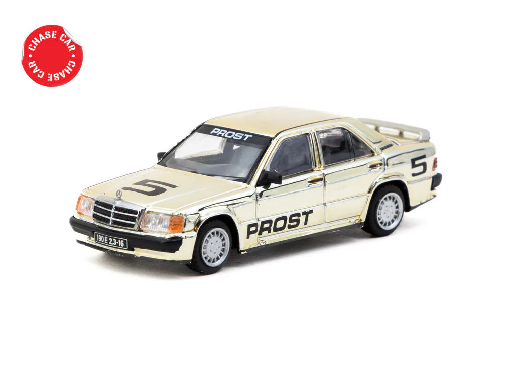 Tarmac Works 1/64 Mercedes-Benz 190 E 2.3-16 Race of Champion 1984 Alain Prost - GLOBAL64 T64G-047-84ROC05