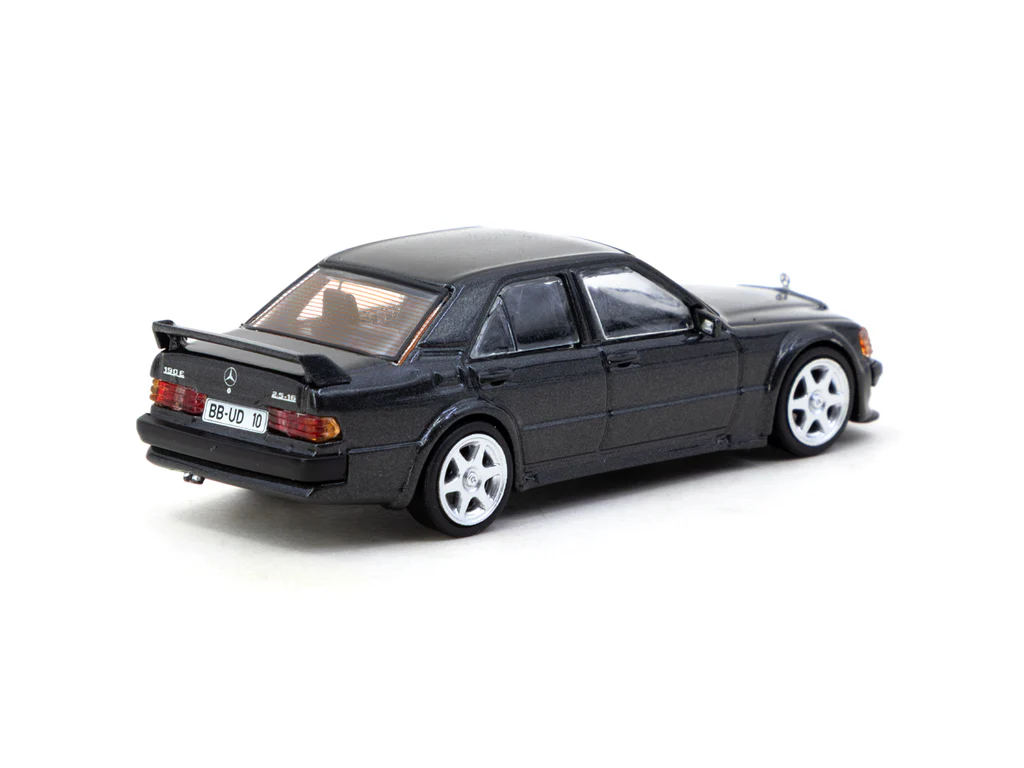 Tarmac Works 1/64 Mercedes-Benz 190 E 2.5-16 EVO 1 Blue-Black Metallic - GLOBAL64 T64G-057-BK