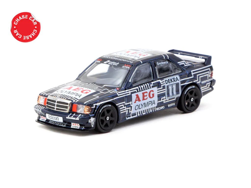 Tarmac Works 1/64 Mercedes-Benz 190 E 2.5-16 EVO 1 DTM 1989 Dany Snobeck - GLOBAL64 T64G-057-89DTM11
