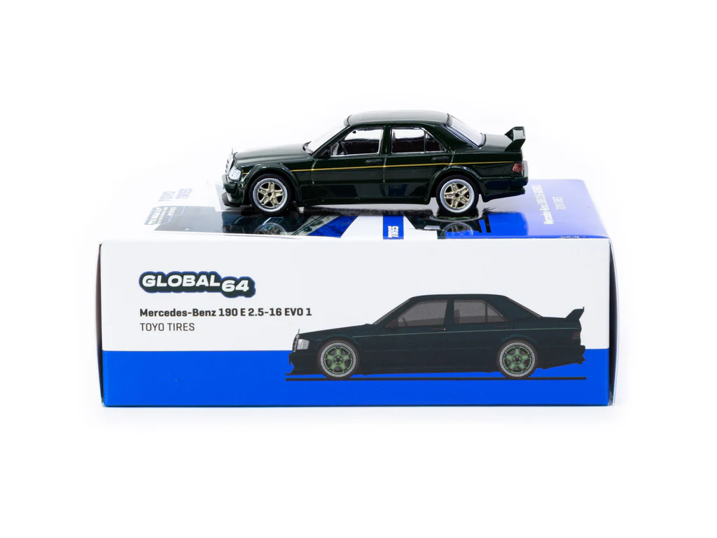 Tarmac Works 1/64 Mercedes-Benz 190 E 2.5-16 EVO 1 TOYO TIRES - GLOBAL64 T64G-057-TOYO