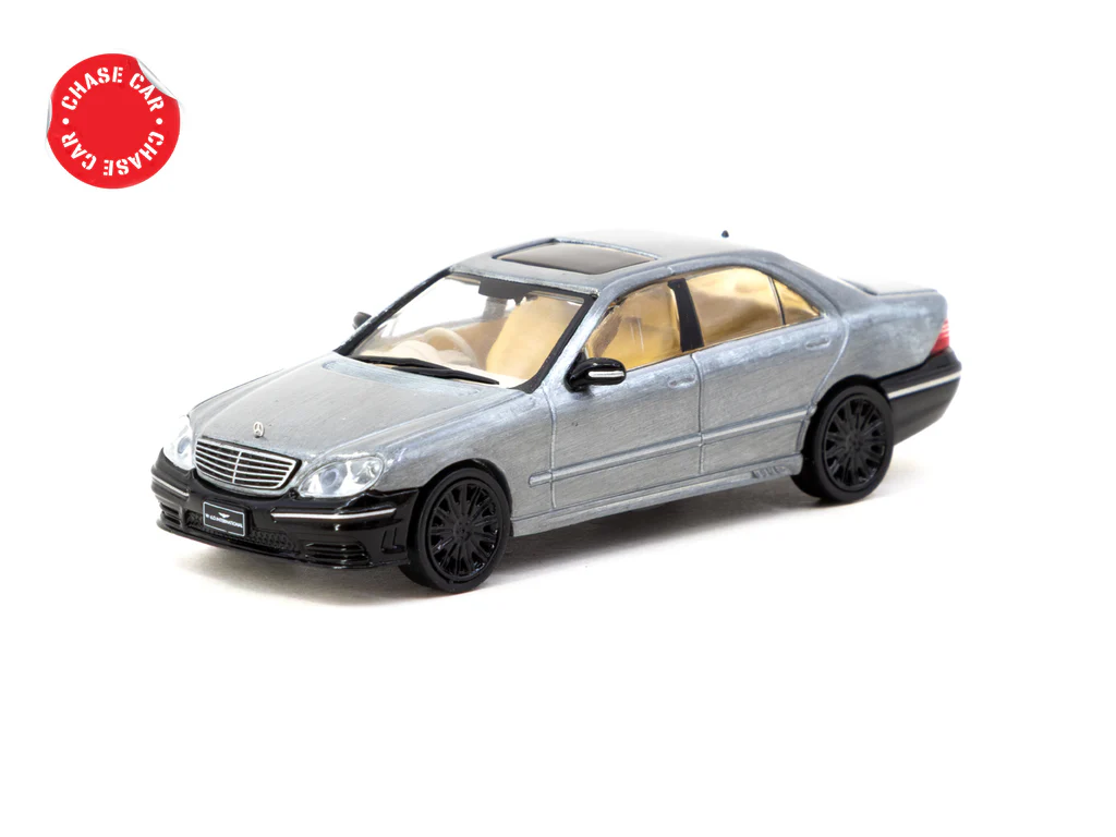 Tarmac Works 1/64 Mercedes-Benz S-Class Wald Black - GLOBAL64 T64G-072-BK
