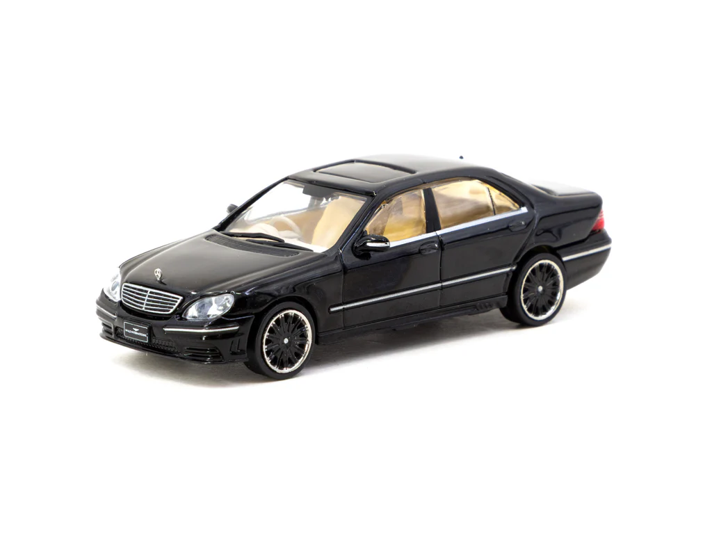 Tarmac Works 1/64 Mercedes-Benz S-Class Wald Black - GLOBAL64 T64G-072-BK - Thumbnail