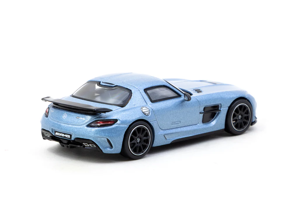 Tarmac Works 1/64 Mercedes-Benz SLS AMG Coupé Black Series Matte Blue - GLOBAL64 T64G-027-MB