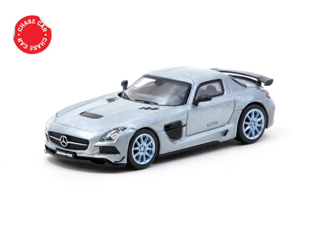 Tarmac Works 1/64 Mercedes-Benz SLS AMG Coupé Black Series Matte Blue - GLOBAL64 T64G-027-MB