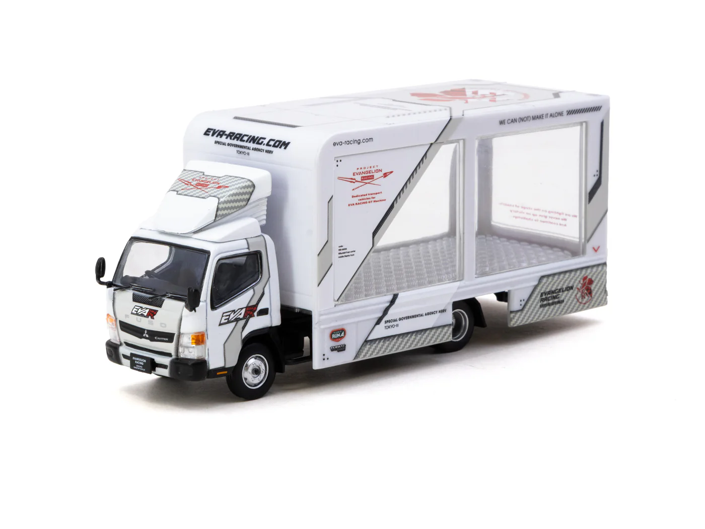 Tarmac Works 1/64 Mitsubishi Fuso Canter Mobile Display Truck EVA Racing - TRUCK64 T64T-TL002-EVA