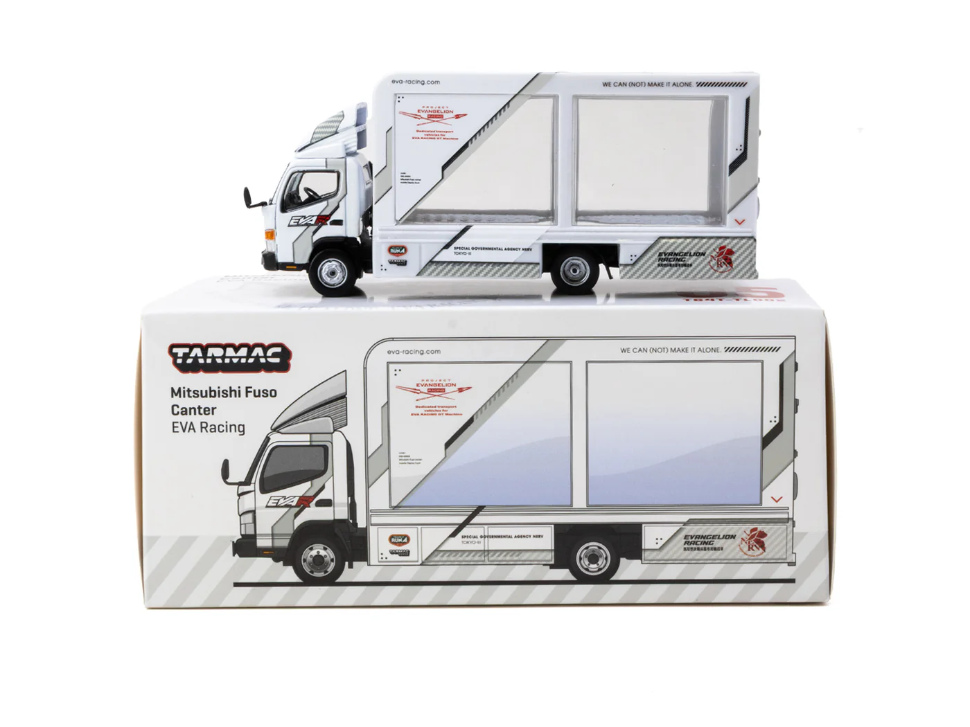 Tarmac Works 1/64 Mitsubishi Fuso Canter Mobile Display Truck EVA Racing - TRUCK64 T64T-TL002-EVA - Thumbnail