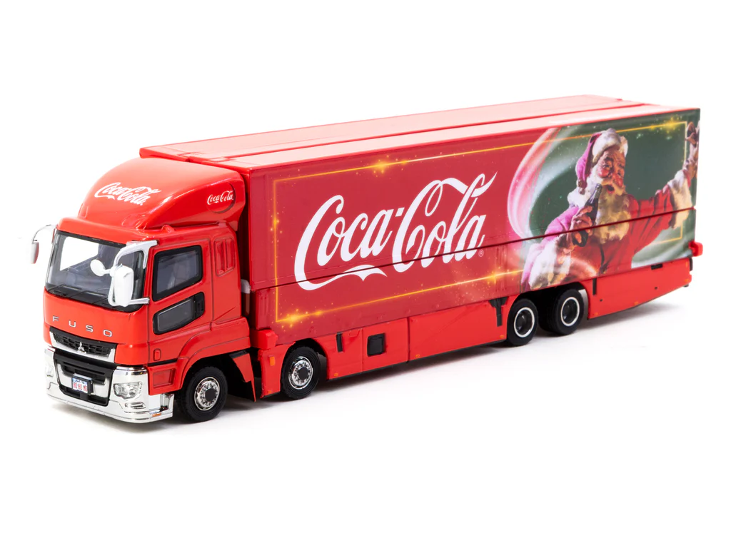 Tarmac Works 1/64 Mitsubishi Fuso Super Great Coca-Cola Santa Truck - TRUCK64 T64T-TL001-CC - Thumbnail