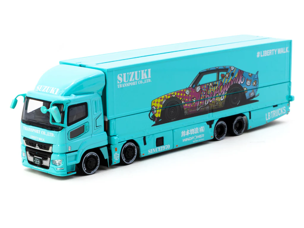 Tarmac Works 1/64 Mitsubishi Fuso Super Great LB-TRUCKS- TRUCK64 T64T-TL001-LBS - Thumbnail