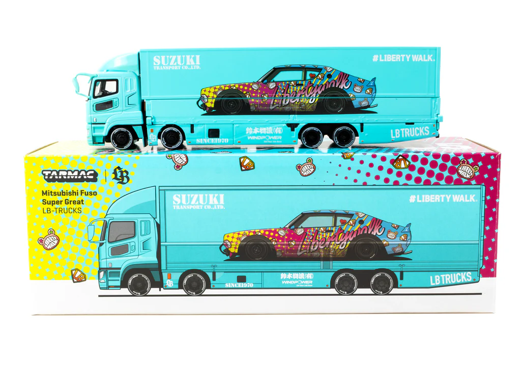 Tarmac Works 1/64 Mitsubishi Fuso Super Great LB-TRUCKS- TRUCK64 T64T-TL001-LBS
